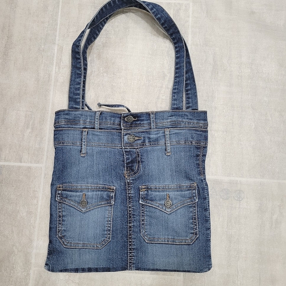 Vintage Denim Jean Tote Bag